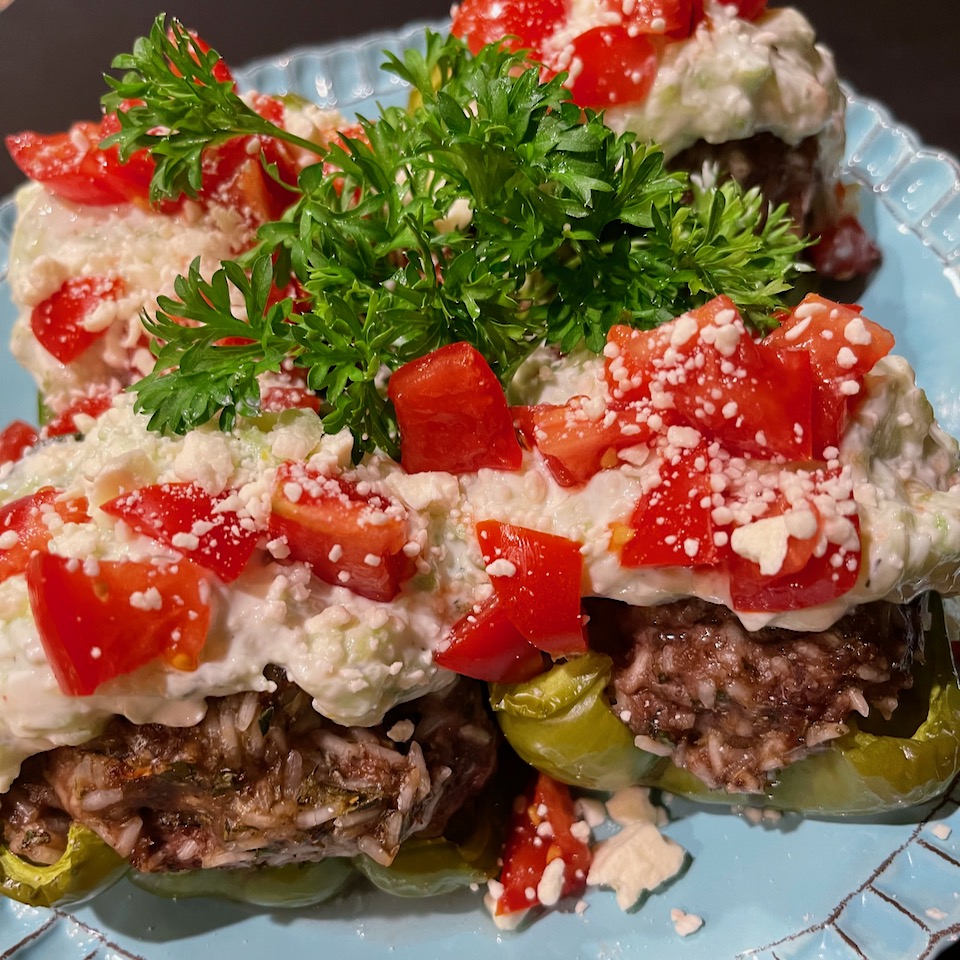 Greek-Inspired Stuffed Peppers image