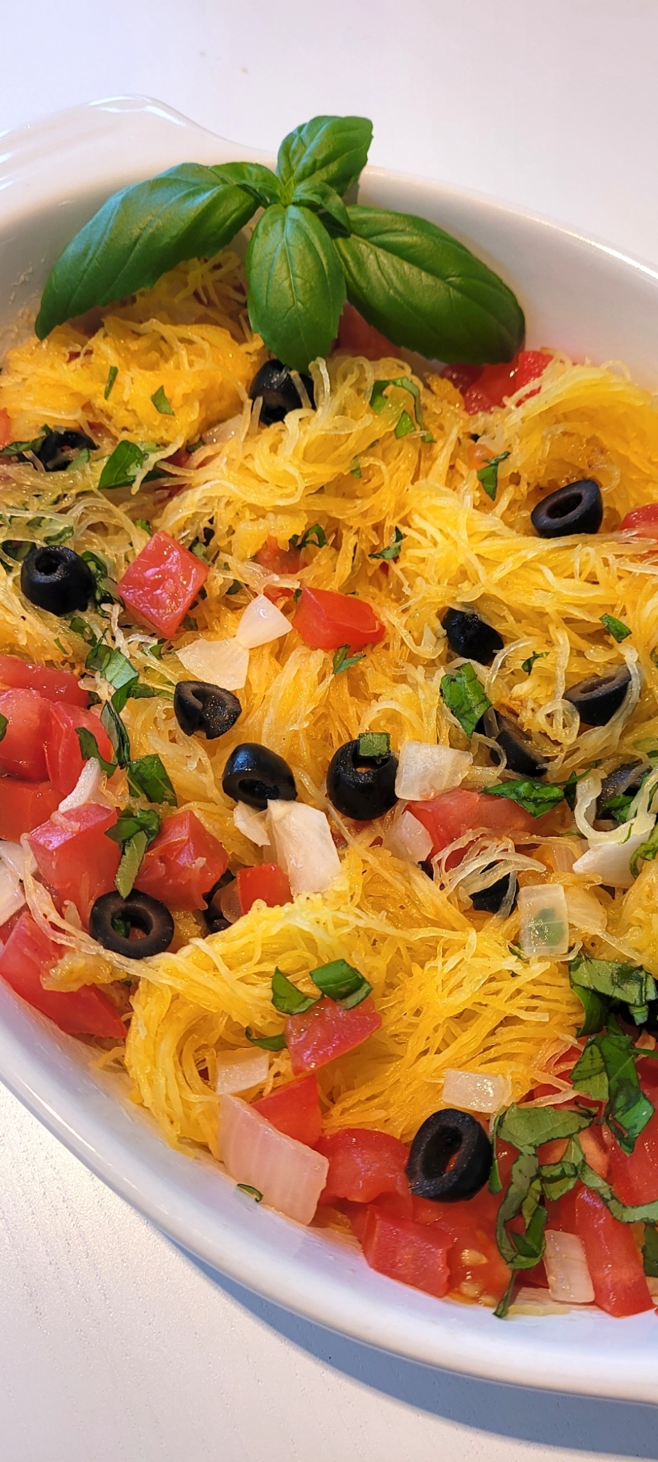 Greek-Inspired Vegan Spaghetti Squash image