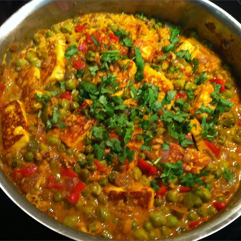 Indian Matar Paneer (Cottage Cheese and Peas) image