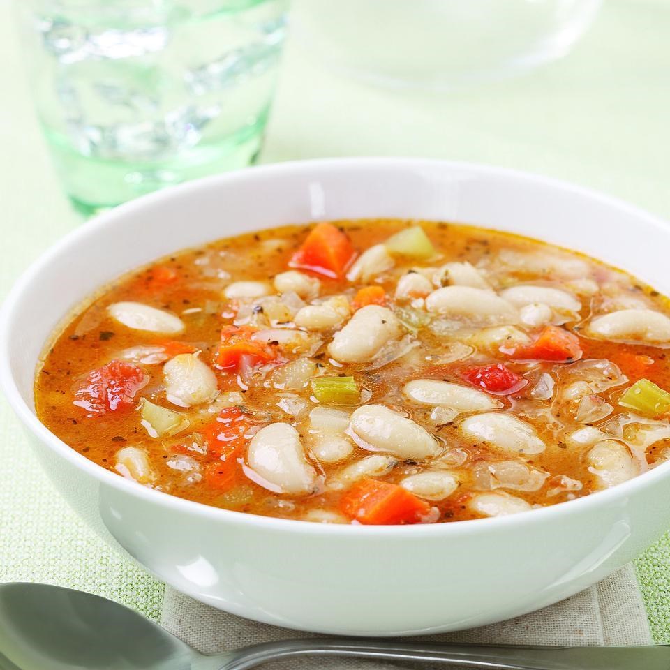 White Bean Soup (Fassoulatha) Recipe - EatingWell.com