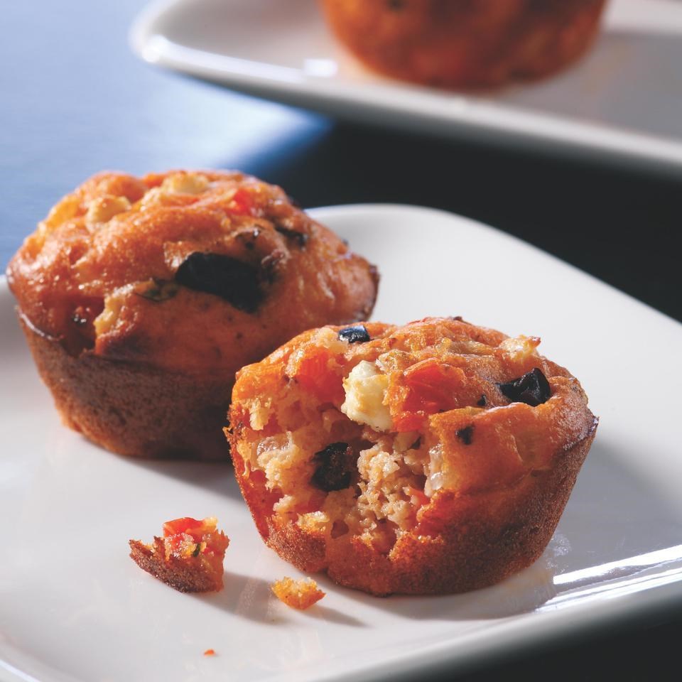 Mini Greek Pizza Muffins Recipe - EatingWell