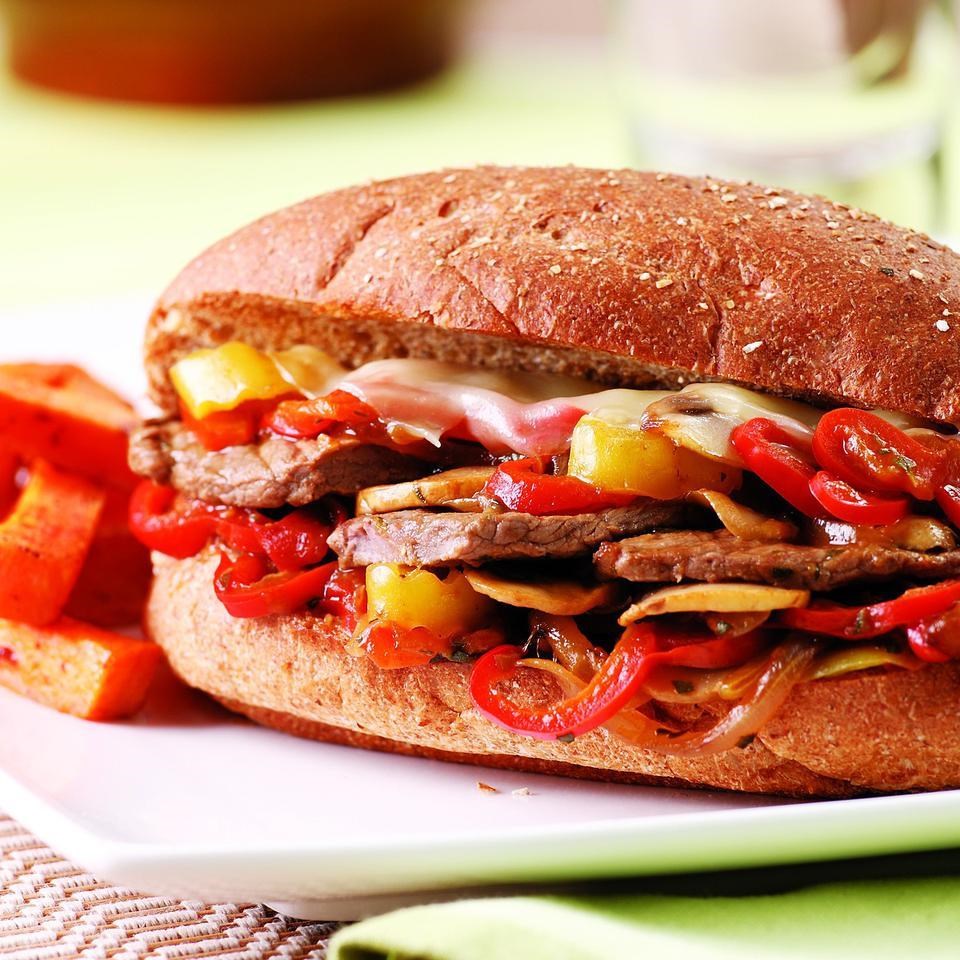 Philly Cheese Steak Sandwich Recipe - EatingWell