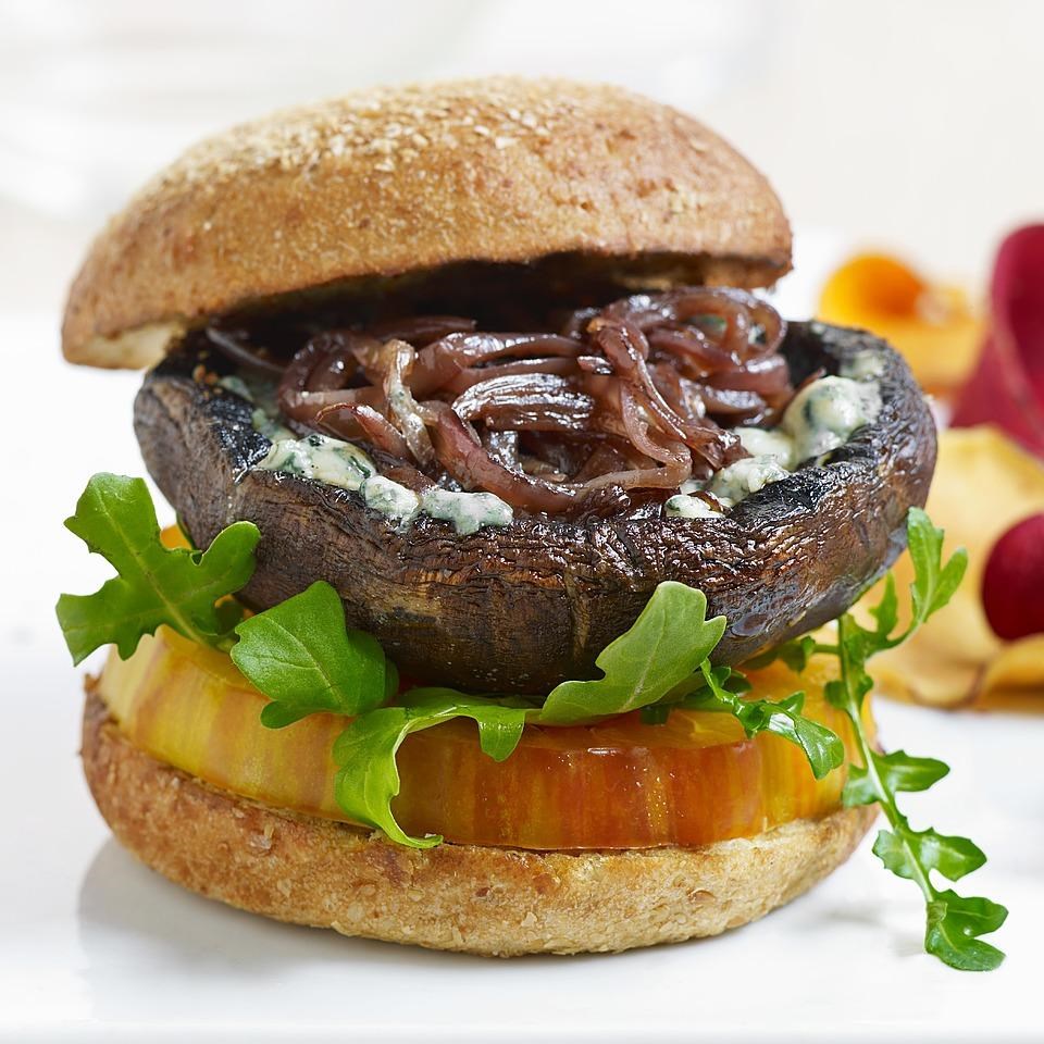 Blue Cheese Portobello Burgers Recipe - EatingWell