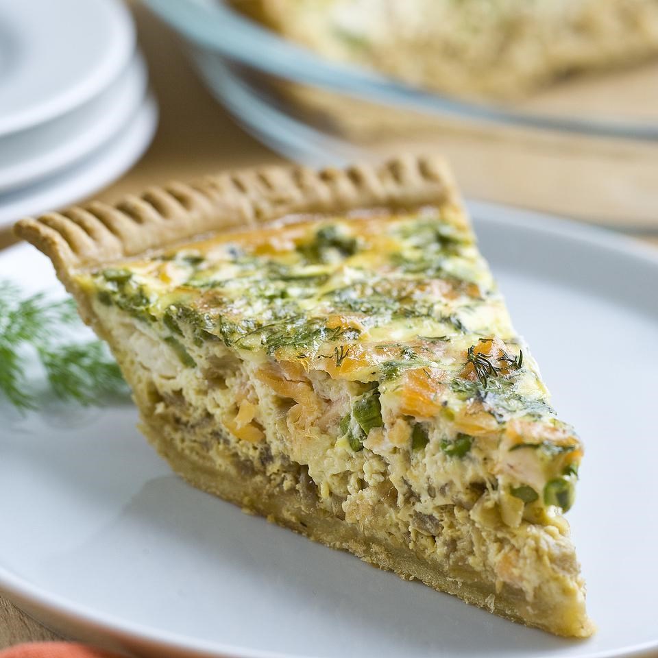 Asparagus & Smoked Salmon Quiche Recipe - EatingWell