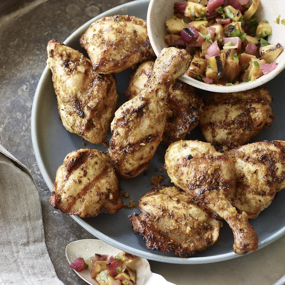Grilled Peach-Lime Salsa Recipe - EatingWell