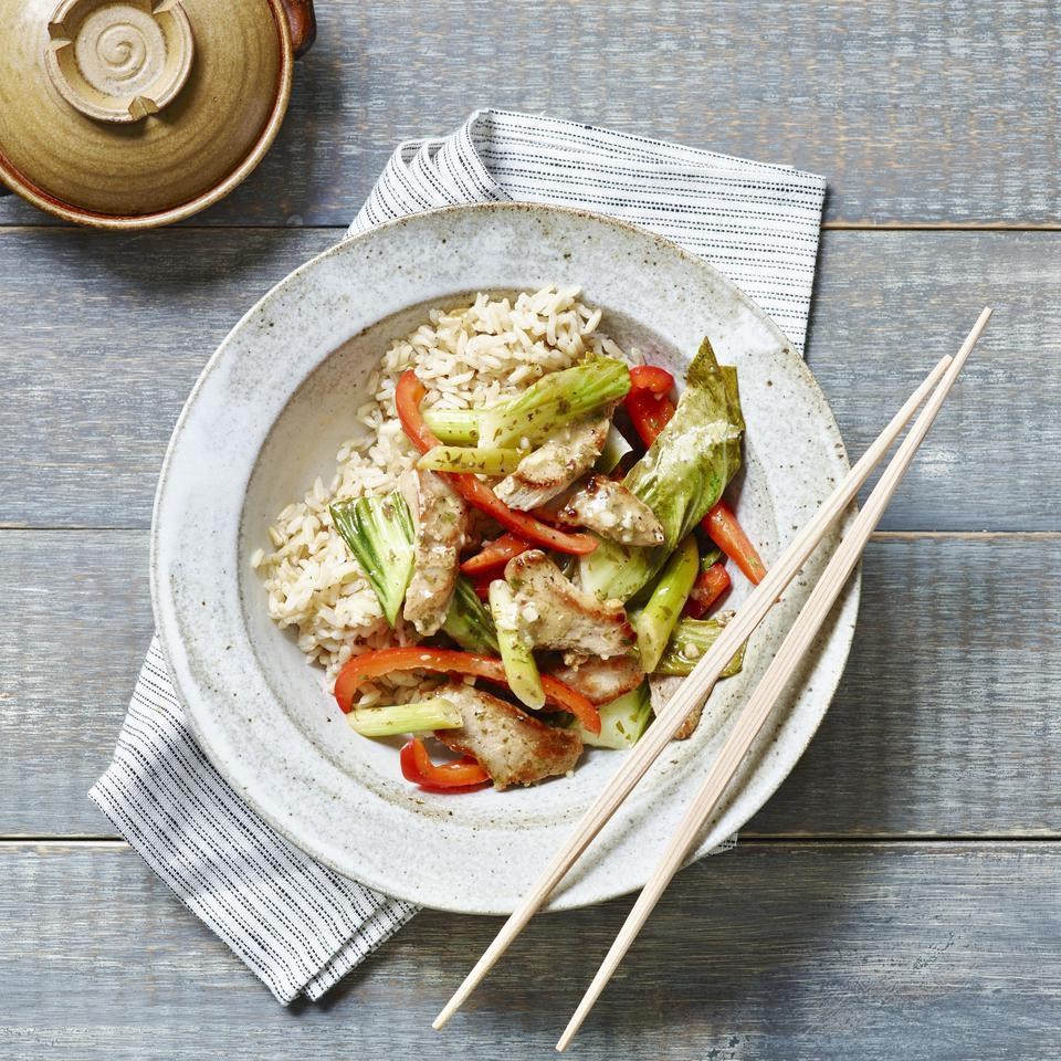 Bell Pepper, Bok Choy & Pork Stir-Fry Recipe - EatingWell.com