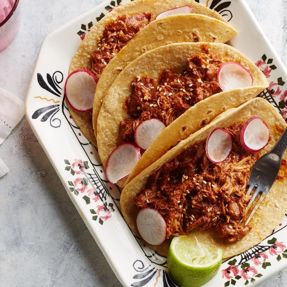 Chicken Mole Tacos Recipe - EatingWell