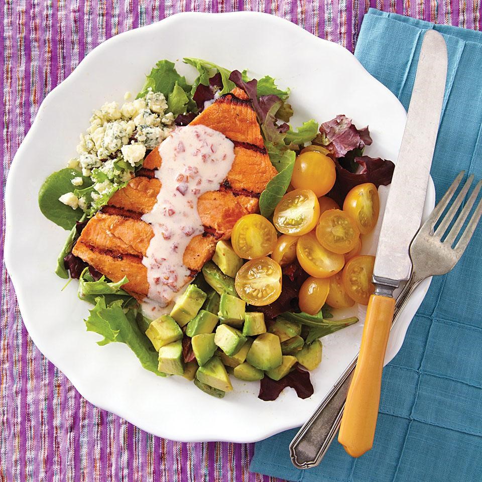 Southwestern Salmon Cobb Salad Recipe EatingWell