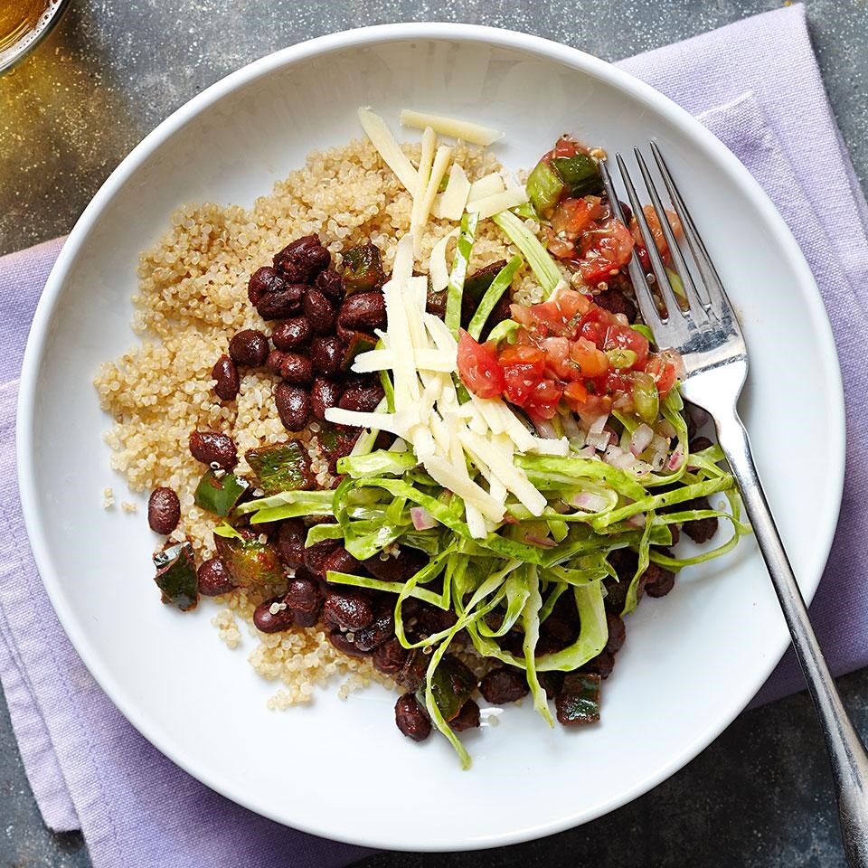 Tex Mex Black Bean And Quinoa Bowl Recipe Eatingwell