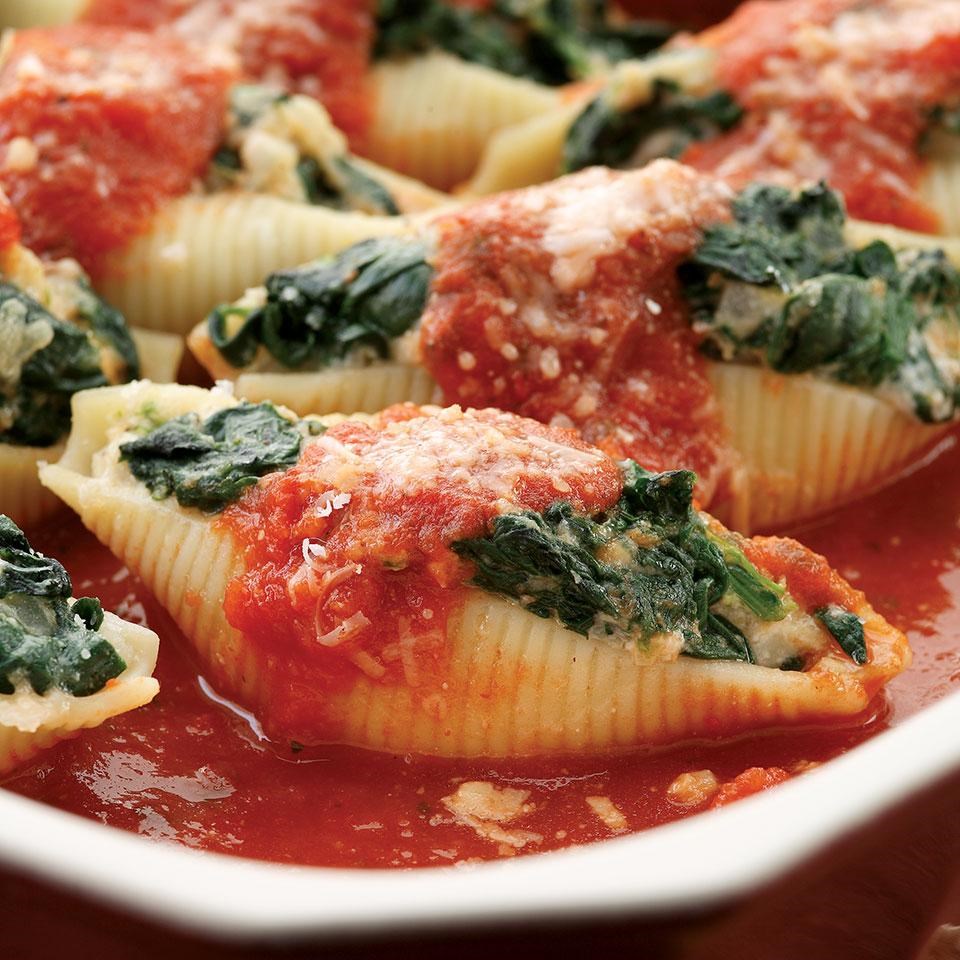 Spinach & Cheese Stuffed Shells Recipe - EatingWell