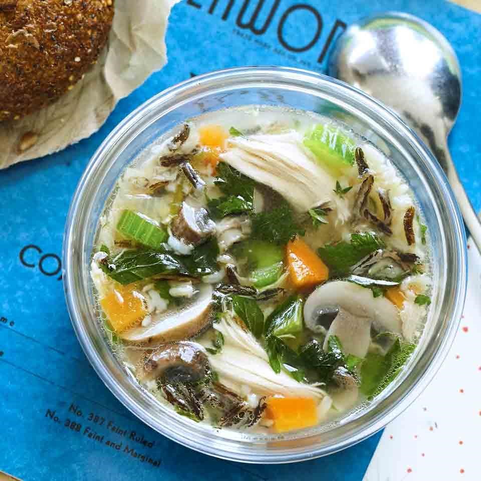 Chicken, Mushroom & Rice Soup Recipe - EatingWell