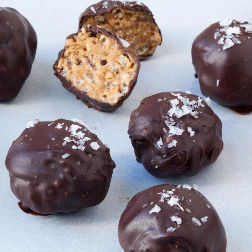 Crispy Peanut Butter Balls Recipe - EatingWell