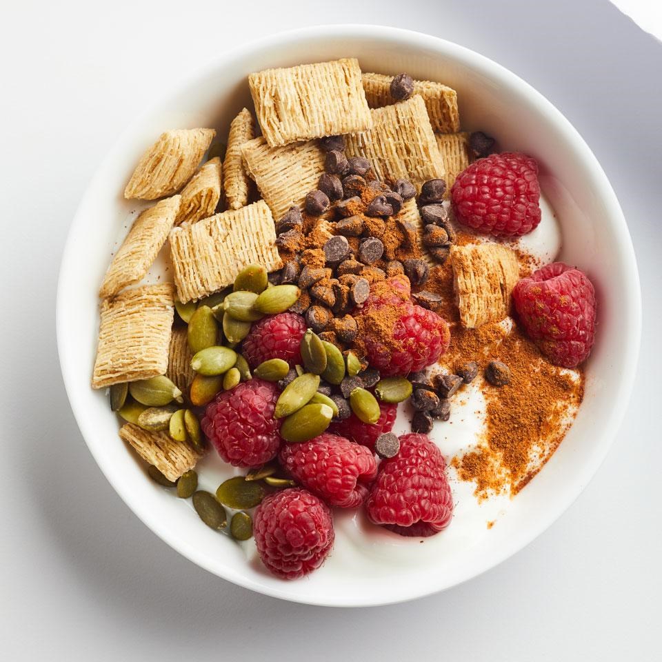 Raspberry Yogurt Cereal Bowl Recipe - EatingWell