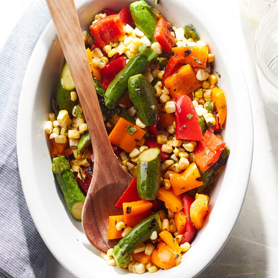 Grilled Summer Vegetable Salad Recipe - EatingWell