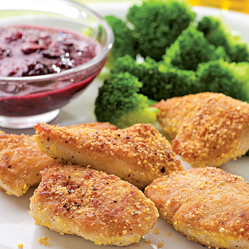 cornmeal-crusted-chicken-nuggets-with-blackberry-mustard-recipe