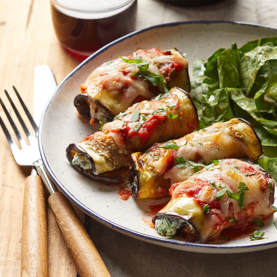 Eggplant Lasagna Rolls Recipe - EatingWell