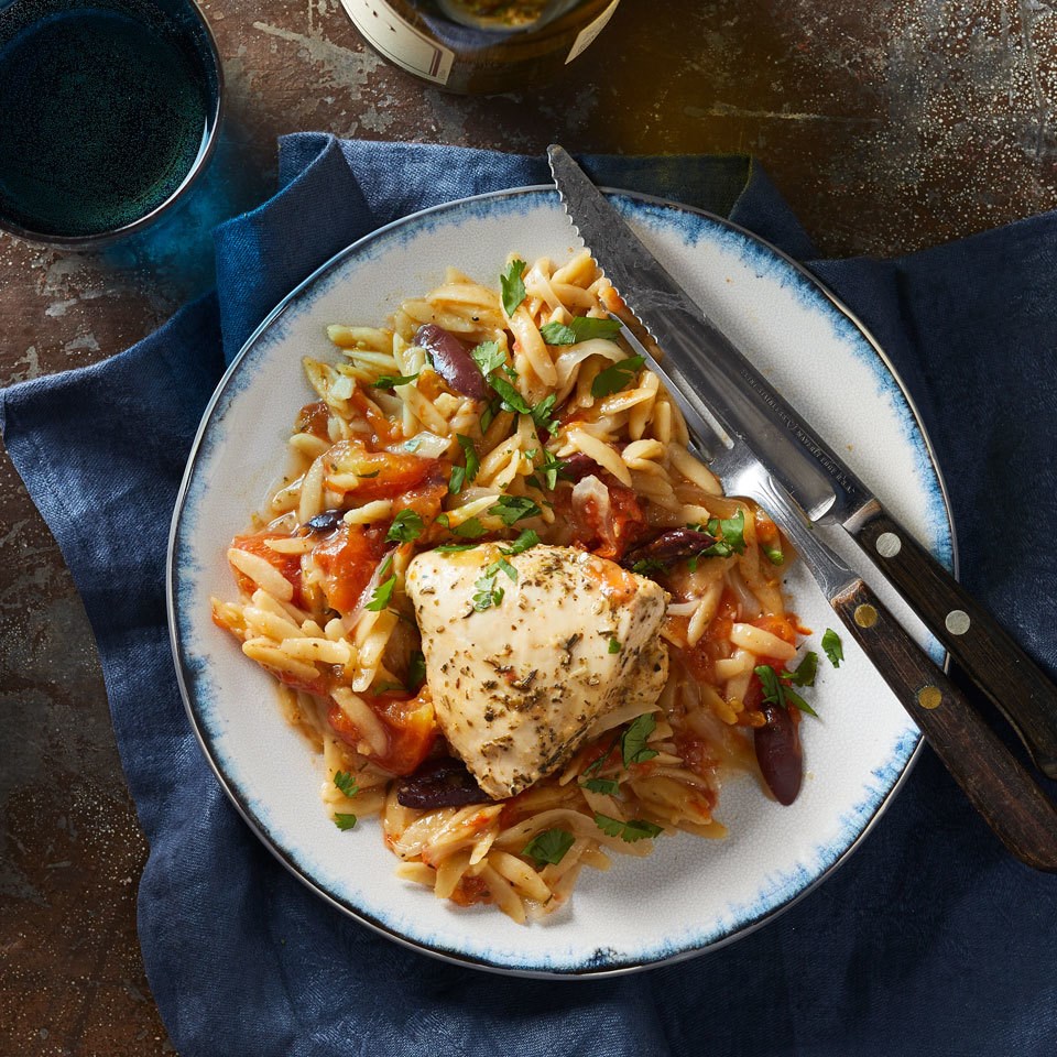 Slow-Cooker Mediterranean Chicken & Orzo Recipe - EatingWell