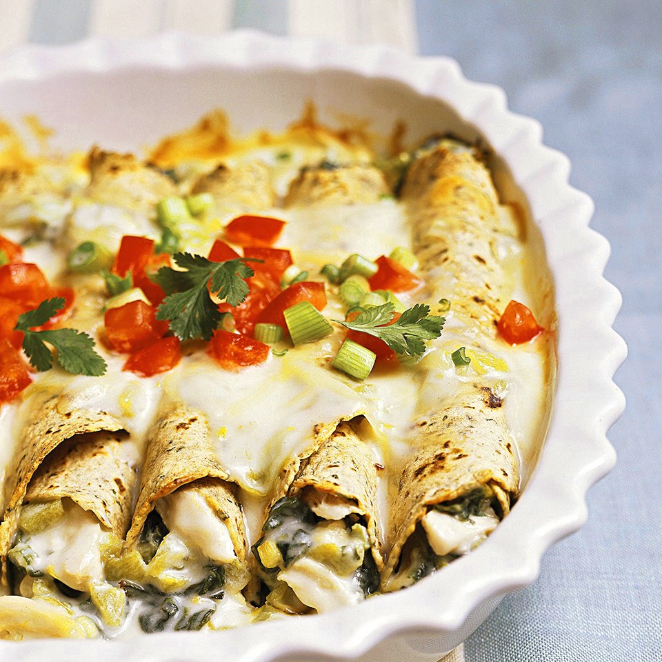 Creamy Chicken Enchiladas Recipe - EatingWell