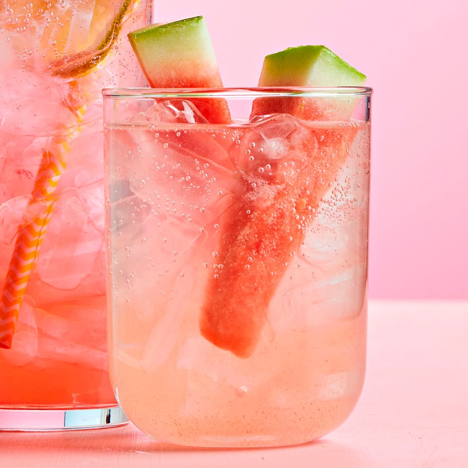 Watermelon Cucumber Basil Seltzer