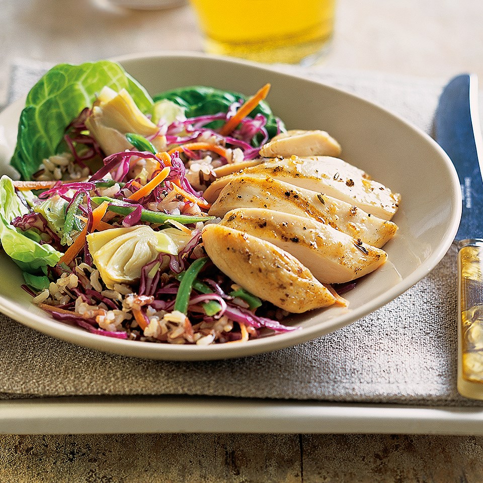 Chicken-Brown Rice Salad Recipe - EatingWell