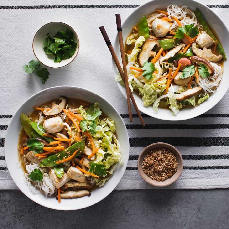 Sesame Chicken Noodle Bowls Recipe - EatingWell