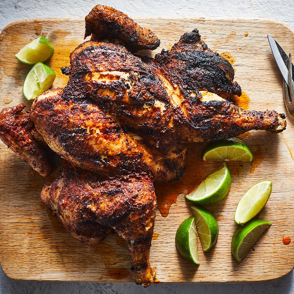 Spice-Rubbed Grilled Whole Chicken Recipe - EatingWell