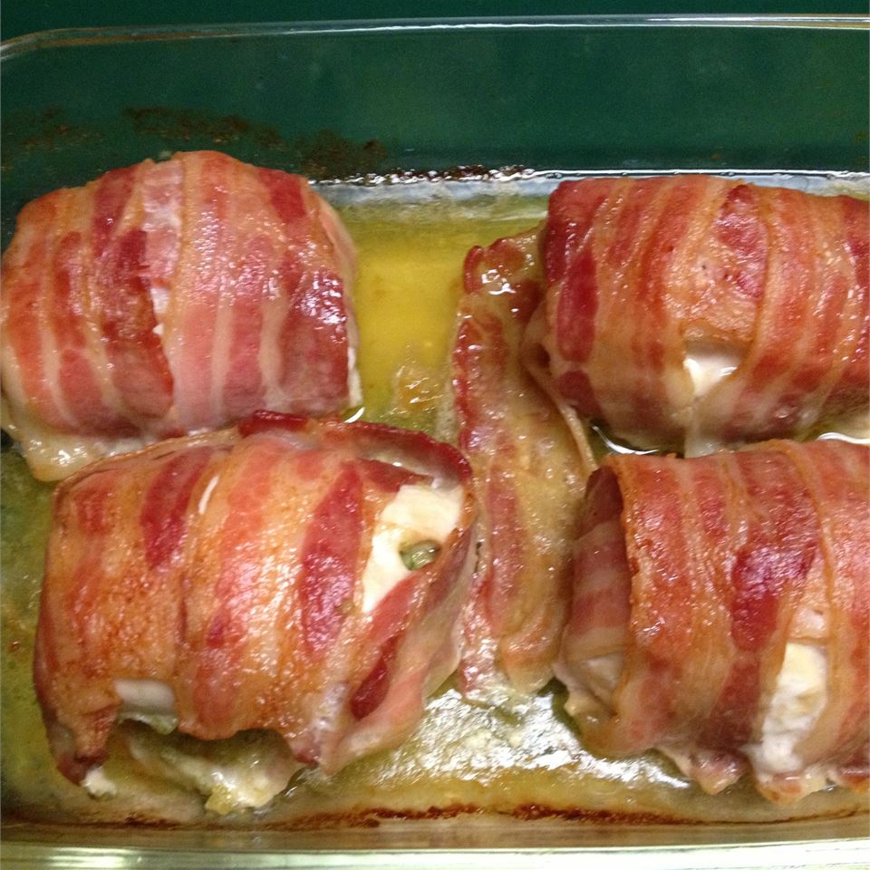 Bacon Wrapped Pesto Chicken Recipe