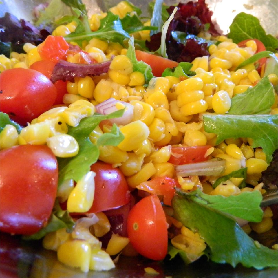 Roasted Corn and Heirloom Tomato Salad image