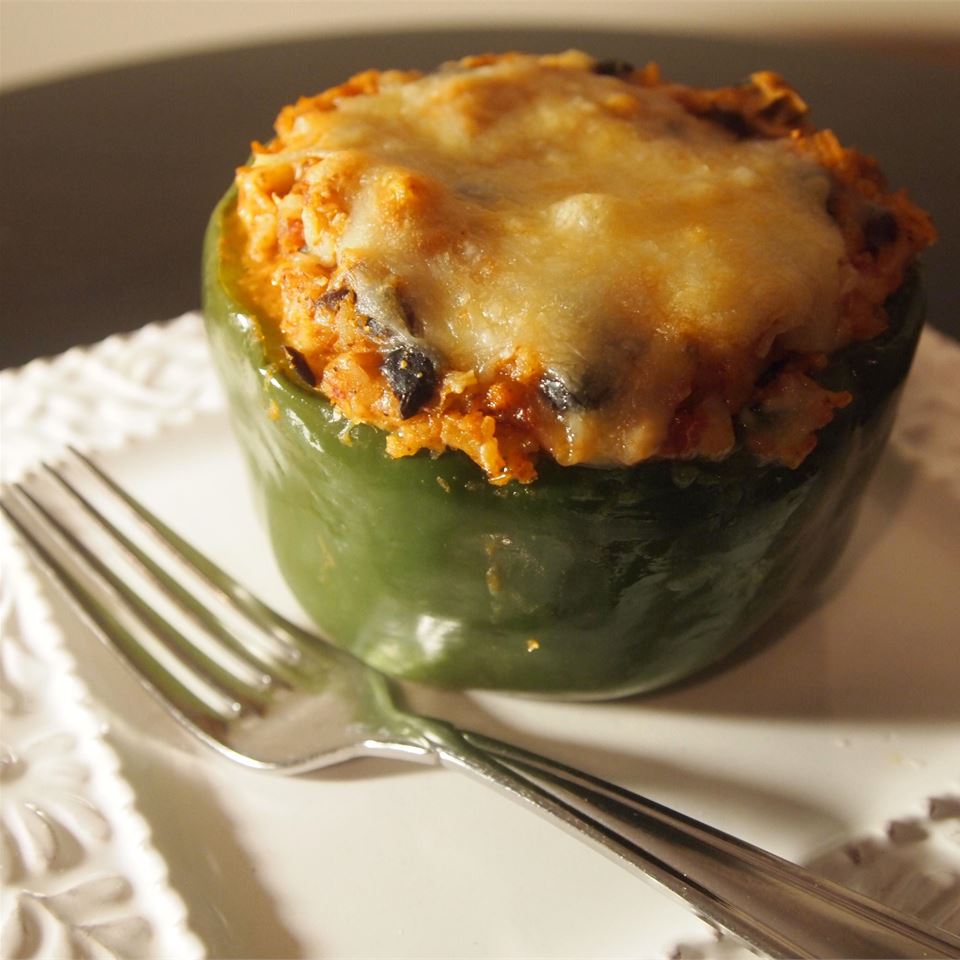 Vegetarian Mexican Inspired Stuffed Peppers_image