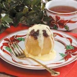 Stuffed Apples with Custard Sauce image