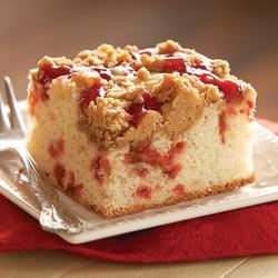 Strawberry Coffee Cake with Peanut Butter Streusel image