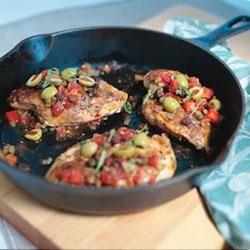 Nuevo Cubano Chicken with Lindsay® Spanish Olive Picadillo Salsa image