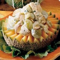 Chicken Salad On Cantaloupe Rings image