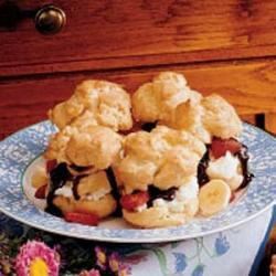 Banana Split Cream Puffs image