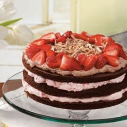 Strawberry-Almond Chocolate Torte image