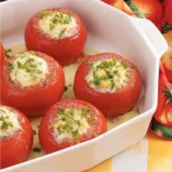 Corn Pudding Stuffed Tomatoes image