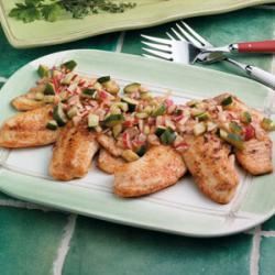 Tilapia with Cucumber Relish image