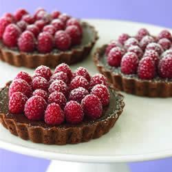 Ghirardelli® Chocolate Raspberry Tartlets image