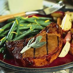 Grilled Sherry Pork Chops image