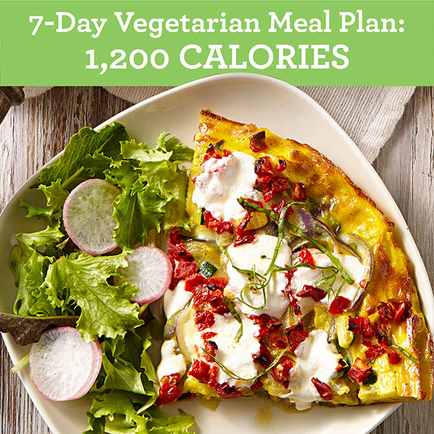 vegetarian diet plan for weight loss 1200 calories